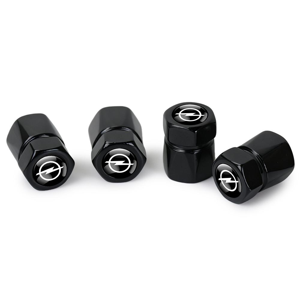 4PCS Car Wheel Tire Valve Stem Caps Metal valve Accessories For Opel Astra K H G J Insignia Corsa D Zafira Mokka Vectra C Opc JL4