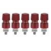 5pcs M8 Terminal Post Nickel Plated Brass Inverter Terminal Connector for Welding MachineryRed