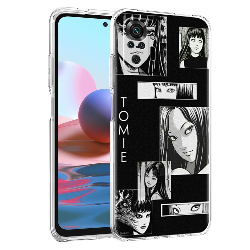 Силиконовый чехол для Xiaomi Redmi Note 10 9 Pro 9S 8 9C 7 8T 10S 9A 7A 8A K40 K20, противоударный мягкий чехол для телефона, футболки Junji Ito Tomie