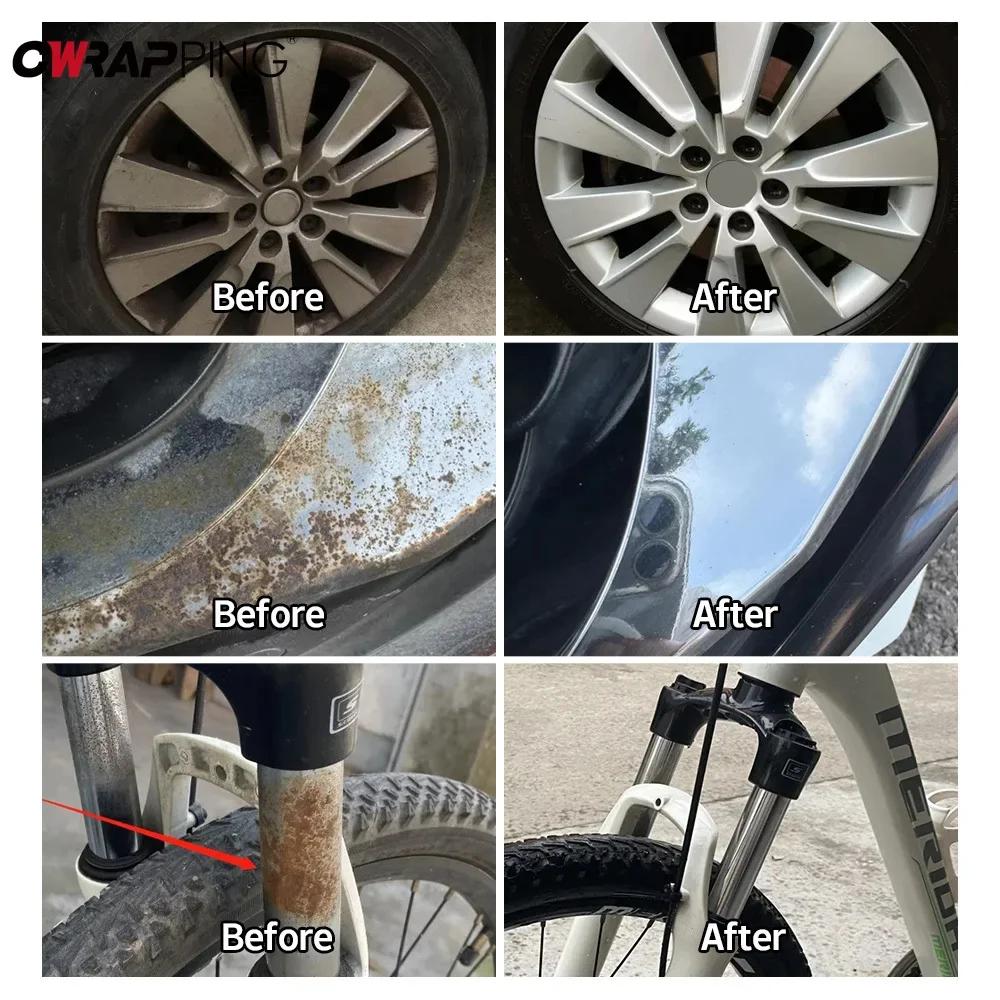 Удалитель ржавчины со ступицы колеса автомобиля Универсальный ингибитор ржавчины для краски Очиститель пыли с обода Детализирующий инструмент для ступицы колеса автомобиля/мотоцикла Аксессуары