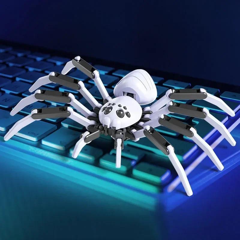Нетоксичный многосуставный подвижный робот, 3D-печатные игрушки-пауки с присоской, модель, игровые игрушки, подарок, рождественский инструмент для снятия стресса