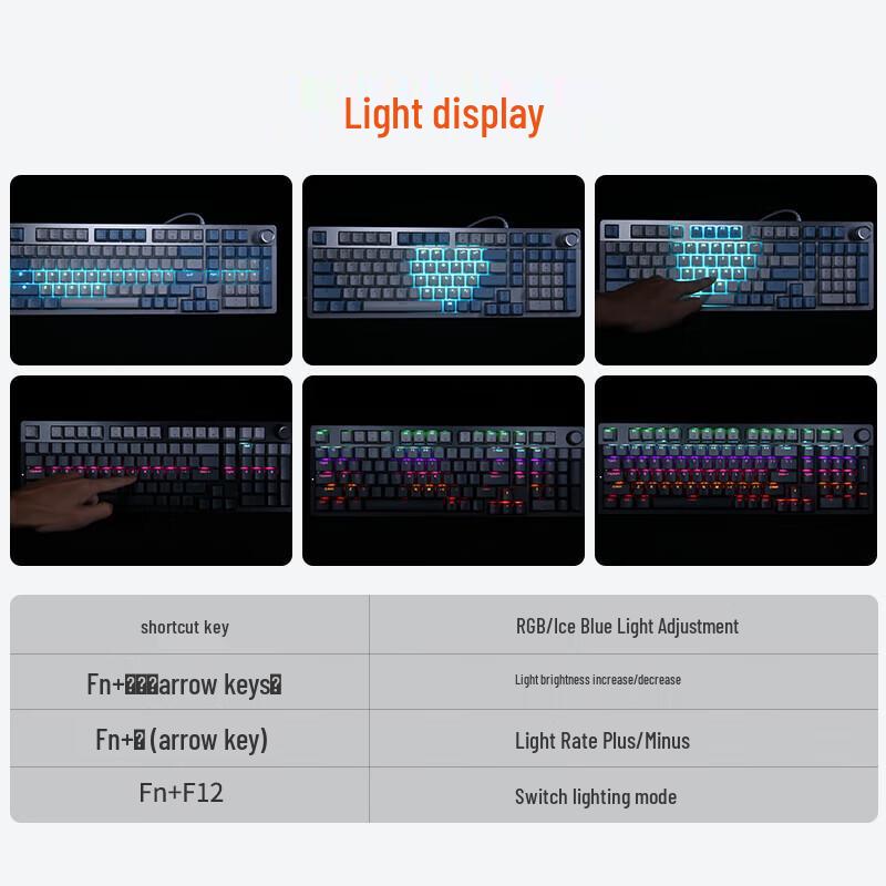 Проводная механическая игровая клавиатура Dareu EK815PRO с 98 клавишами