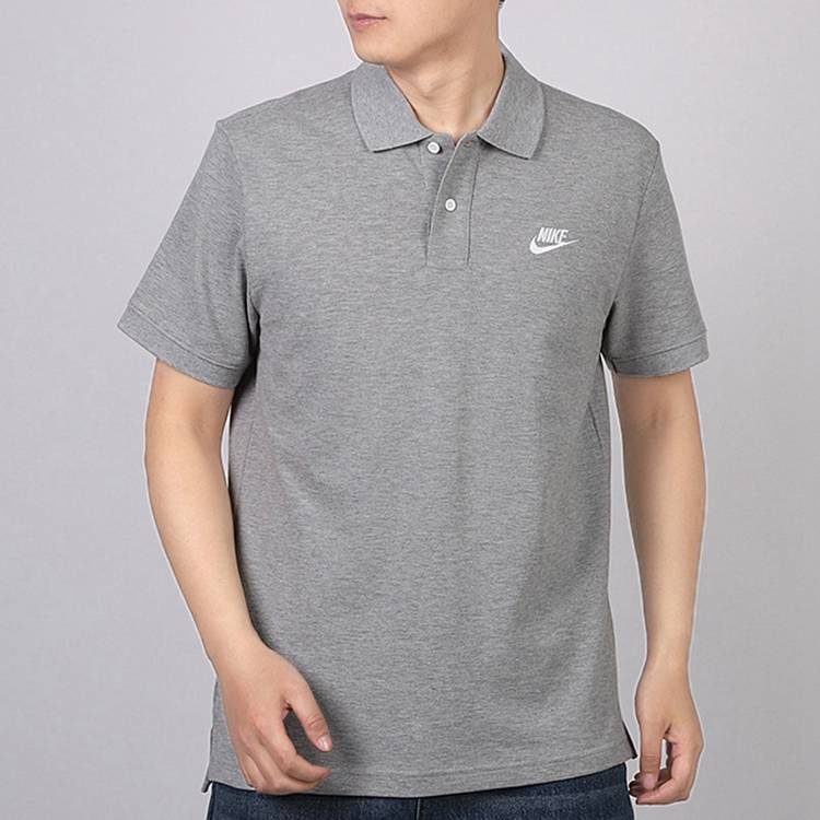 Nike Спортивная рубашка-поло мужская серая CJ4457-063