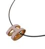 HERMES Pop H Dragee metal Pop ash Necklace pink metal Used