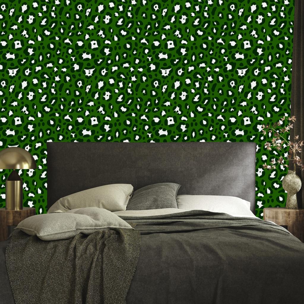 Bottle green leather wallpaper, bottle green background 50x1000