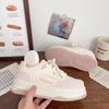 Высококачественные белые туфли на толстой подошве для женщин, весна 2025, новые шикарные нишевые туфли в корейском стиле с низким верхом, дышащие студенческие туфли для сноуборда
