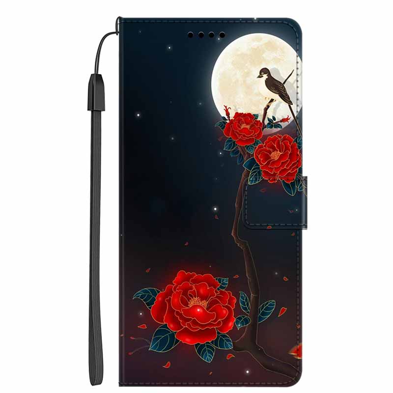 Защитный Роскошный Кожаный Чехол-Книжка на Магните Для Xiaomi Mi 11 Ultra с Рисунком Цветка Ударопрочный Чехол-Обложка Capa