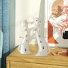 Couple Cat Sculptures Decorative for Bookshelves, Bedside Tables, Desk, Cake Topper, Statues