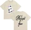 Streetwear Harajuku Graphic Tshirt Singer Midnight Sun Pop Music Aesthetics 2026 Summer Print Pure Cotton Shortsleeved top