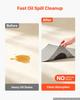 Oil & Water Absorbent Pads, 41x46 cm 100-Pack, Heavy-Duty Spill Absorbing Pads, Universal for Gasoline/Engine Oil/Water/Coolant, Durable PP Spill