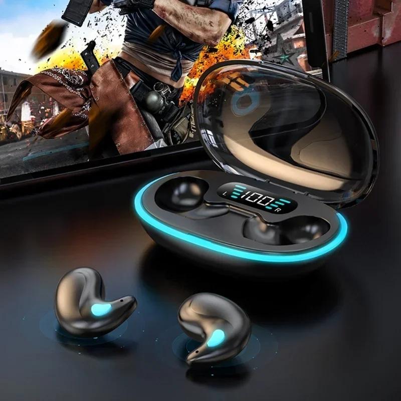 X55 Наушники для сна Беспроводные мини-наушники для работы TWS Bluetooth Наушники Стерео Скрытые гарнитуры с микрофоном HD Call Водонепроницаемые