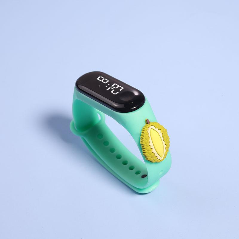 Vogue Fruits Doll Браслет Женские водонепроницаемые наручные часы Электронные повседневные спортивные модные часы для мальчиков и девочек со светодиодной подсветкой