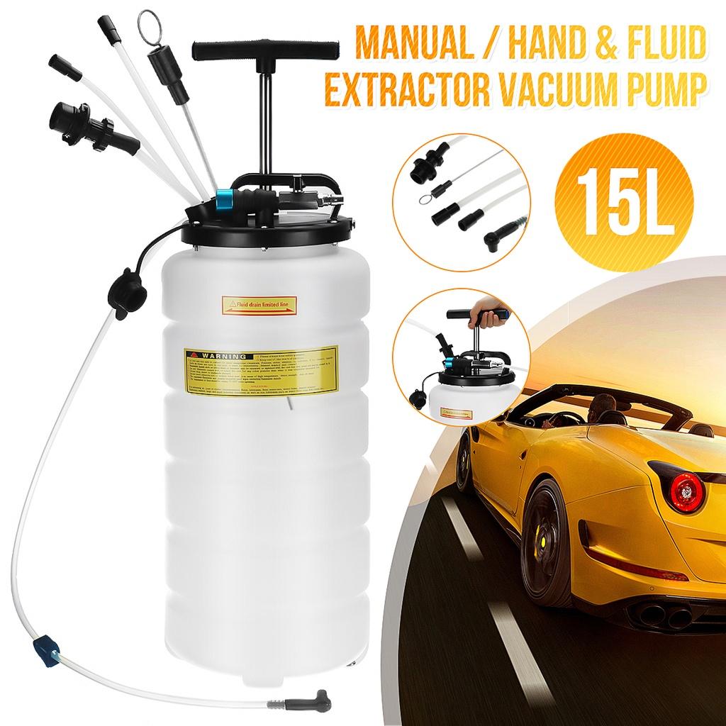 15L Pneumatic Manual Vacuum Fluid Extractor Brake Oil Changer Pump Engine Gear Oil Transmission Fluid Brake Fluid Coolan