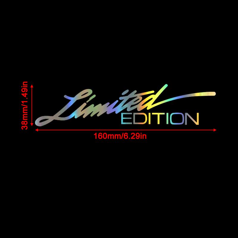 16 X 3.8 CM Laser Vinyl Letter LIMITED EDITION Pattern Car Motorcycle Body Bumper Window Sticker