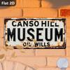 D Flat D Flat Surface D Flat Printing Outdoor Signage and Wall Decoration pc Vintage Style TORONTO City Coordinates
