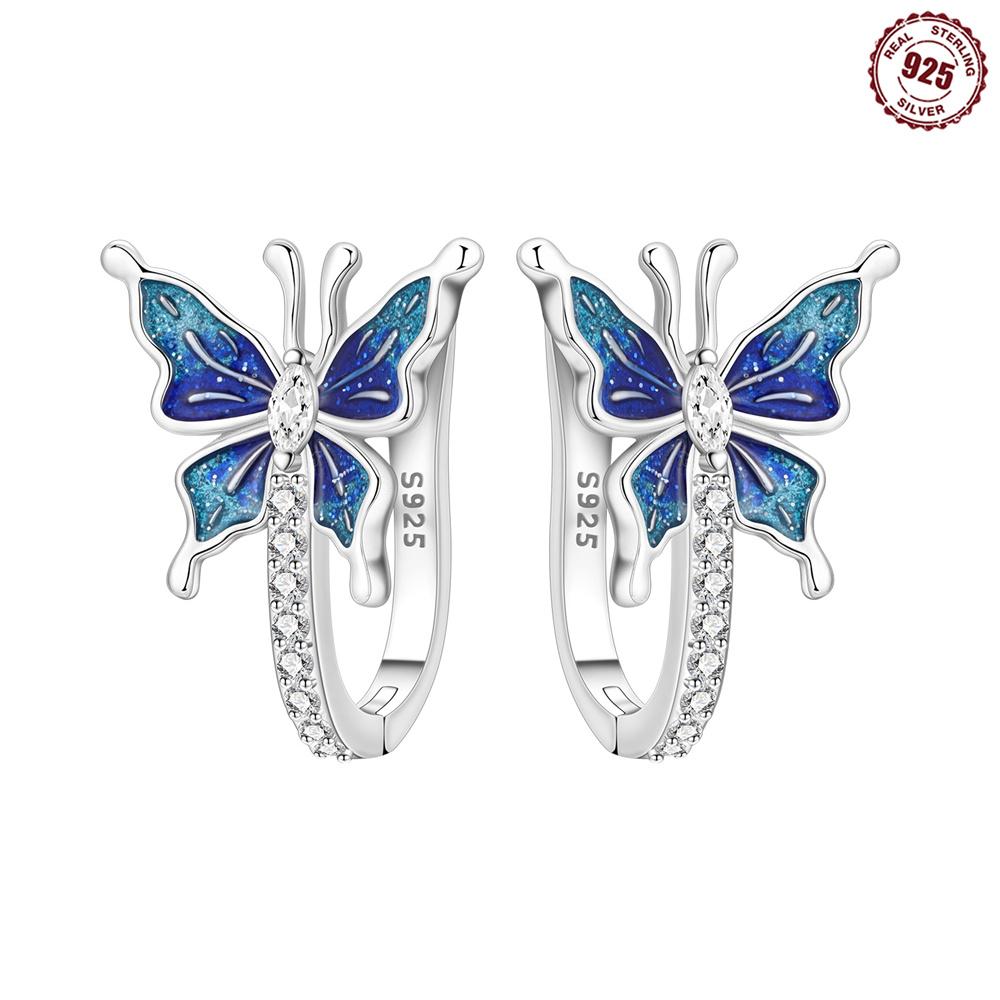 Креативные серьги-пусеты из стерлингового серебра 925 пробы, элегантные и простые серьги, изготовленные из циркония для повседневной носки и показа на фото