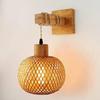 Wall Lights with E27 Base Type Bamboo Rattan Wicker Design Chandeliers Apply for Home Living Room Decorative Wall Lamps Fixtures