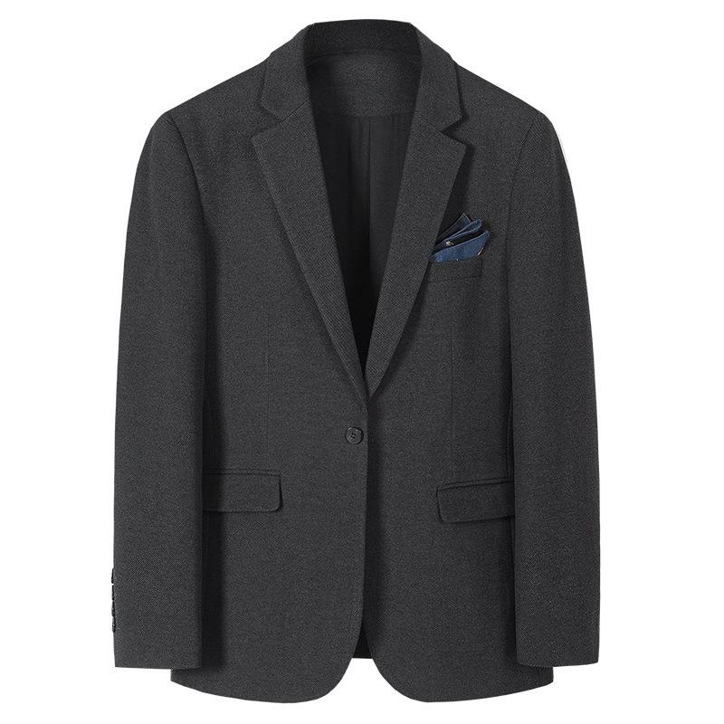 Повседневный костюм корейской версии Slim Fit Trend осень и зима мужской маленький костюм шерстяной утолщенный топ куртка