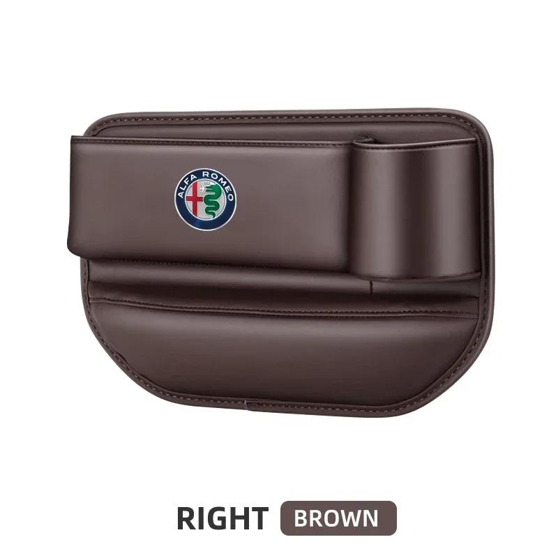 kpaxs9 Car Seat Gap Organizer Multifunction Console Crevice Storage Box For Alfa Romeo GT 147 159 156 166 Giulietta Tonale Volante 8C