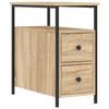 VidaXL Bedside Table Sonoma Oak 30x60x60 Cm Engineered Wood 826065