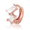Cindy 14K Gold Needle Square Cubic Rose Gold Ring Piercing (S8539476)
