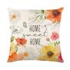New Plant Flower Pillow Cover Polyester Printed Living Room Sofa Cushion Cover Bedroom Pillow Cover