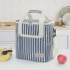 Striped Portable Large-Capacity Insulated Picnic Bag and Cooler