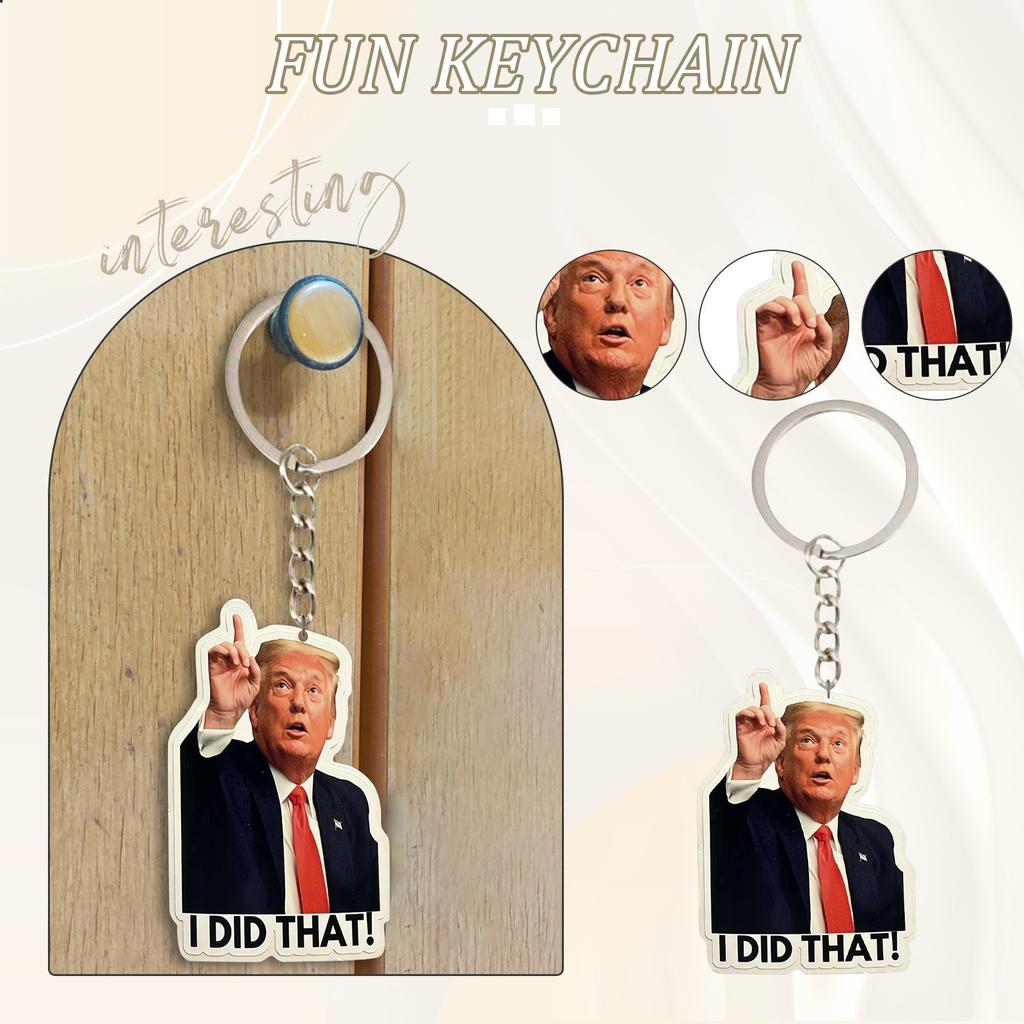 Flag Keychain Bring Back United States Keychain Fun Keychain Key Pendant Key Ring