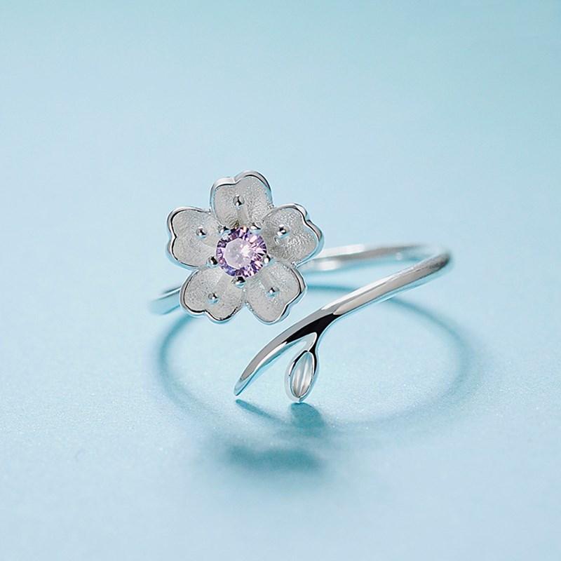 Романтические комплекты ювелирных изделий из стерлингового серебра 925 пробы с вишнями и цветами, милые свадебные наборы с подвеской