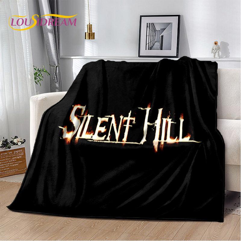 Мягкое плюшевое одеяло с фильмами ужасов Silent Hill, фланелевое одеяло для гостиной, спальни, кровати, дивана, чехол для пикника