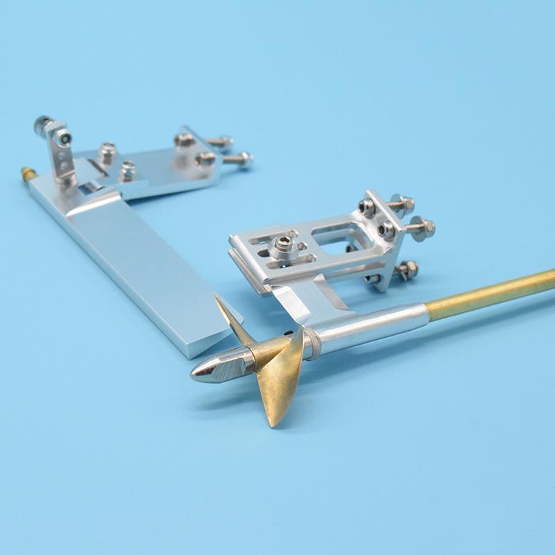 4mm Drive Shaft + 95mm Water Pickup Steering Rudder + 35mm propeller Kit for RC Boat MONO Speed O VEE Hydroplane DIY Parts