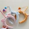 Panda Adorable Hair Hoop Wacky Girls Cartoon Hairband Cute Cat Fishing Plush Headband  Party