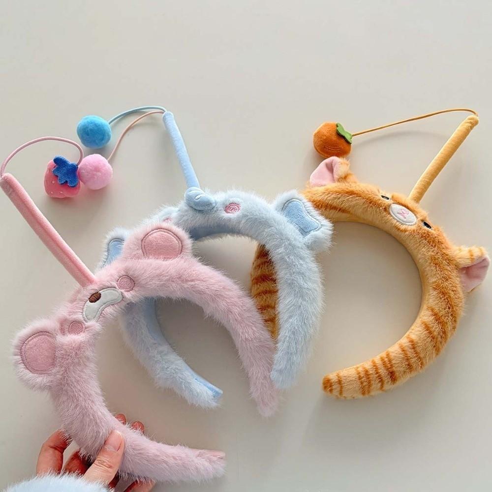 Panda Adorable Hair Hoop Wacky Girls Cartoon Hairband Cute Cat Fishing Plush Headband Party
