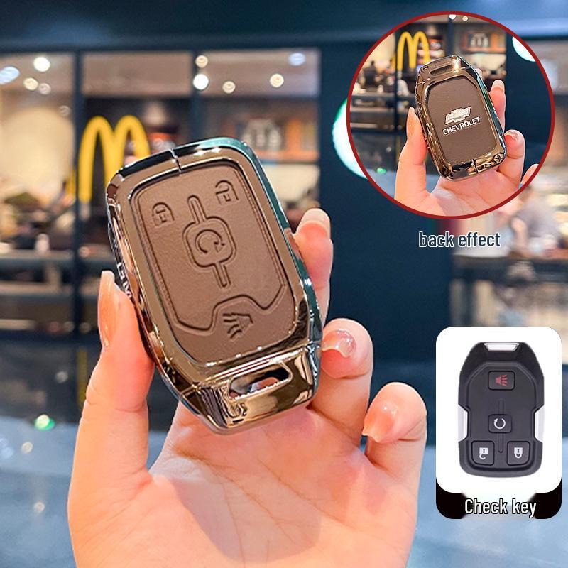 Чехол для ключей Chevrolet K5 Trax Cruze - Звезда Milesuo Металлическая пряжка Оболочка с полным покрытием