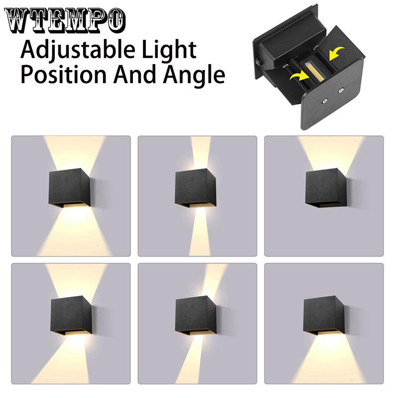 Наружное настенное освещение, светодиодное водонепроницаемое уличное освещение для двора, веранды, светильник, домашний декор для фасада, наружная стена, садовый светильник