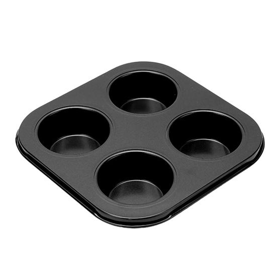Muffin Pan Carbon Steel Cupcake Pan Nonstick Heavy Duty Easy To Clean 4/6 Cup Waffles Baking Mold for Parties