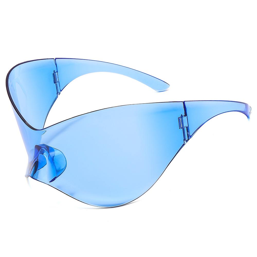 Популярные женские солнцезащитные очки Оверсайз преувеличенные Панк солнцезащитные очки Солнцезащитные очки Мужские UV400 Защита Оттенки Зеркальные Цветные Y2K Очки