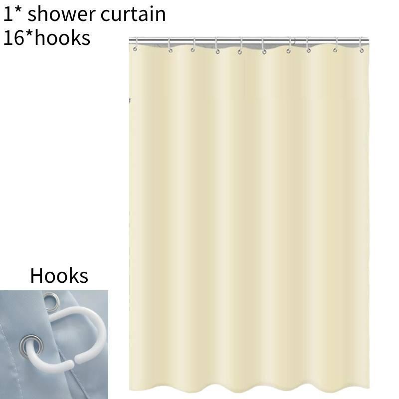 Elegant Waterproof Shower Curtain For Bathroom 180x200cm With Durable Polyester Fabric