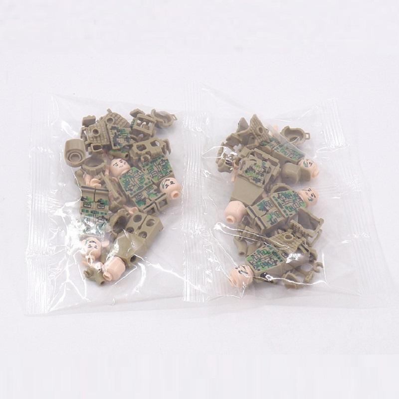 Specia Force Tactical Vest Helmet Soldier MOC SWAT City Mini Figures Army Police Parts Building Bricks Toys