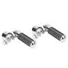Pair of Motorcycle Foot Pegs Clamp Footrest Mount for 1in Engine Crash Bar Guard