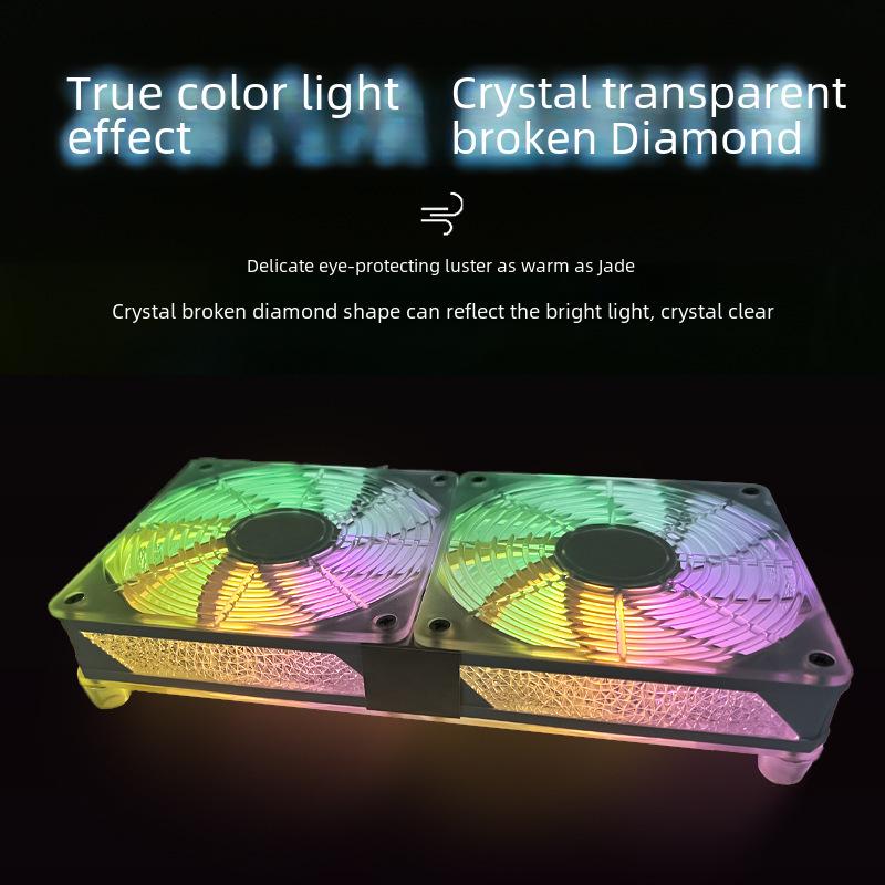 Бесшумный USB 5 В 12 см осевой вентилятор охлаждения для радиаторов, маршрутизаторов, корпусов и телевизионных приставок