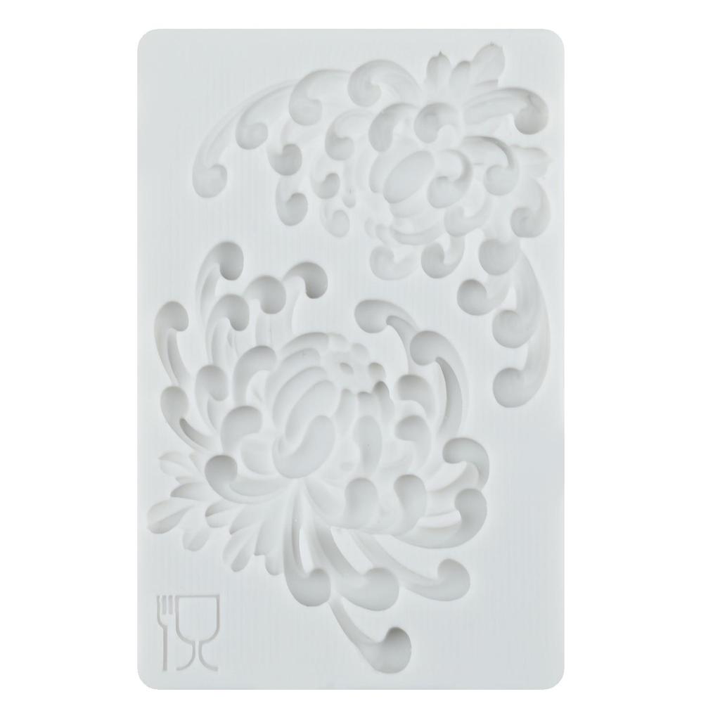 Chrysanthemum Silicone Mold Daisy Flower Fondant Molds Cake Decorating Tools Cupcake Topper Candy Sugar Craft Gum Paste Polymer Clay