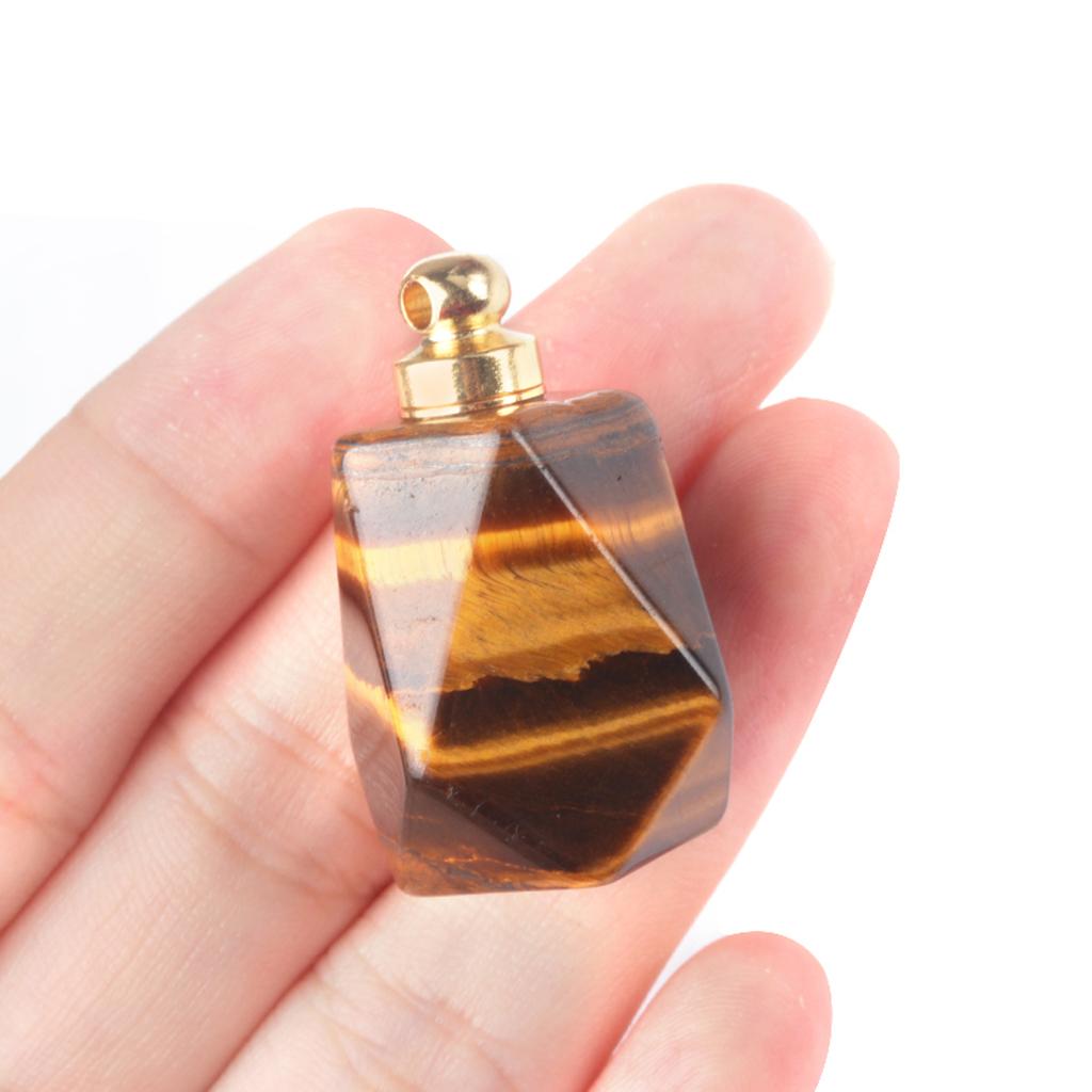 1 шт. подвеска с целебным кристаллом, натуральный камень, кварц, драгоценный камень, женский диффузор для эфирного масла, ювелирные изделия, подарок «сделай сам», 25x23 мм