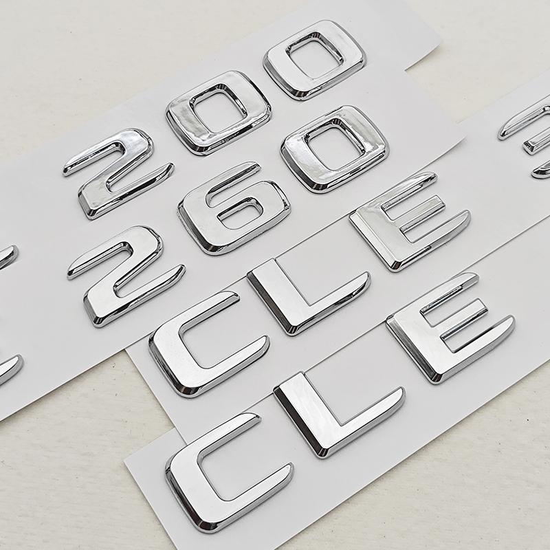 3D ABS Car Letters Logo CLE200 CLE260 CLE300 CLE450 Badge Rear Trunk Emblem Decals For Mercedes Benz CLE Class Auto Tail Marking