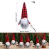 Christmas Gnome Plush Figure With Red Black Checkered Fabric For Holiday Decor
