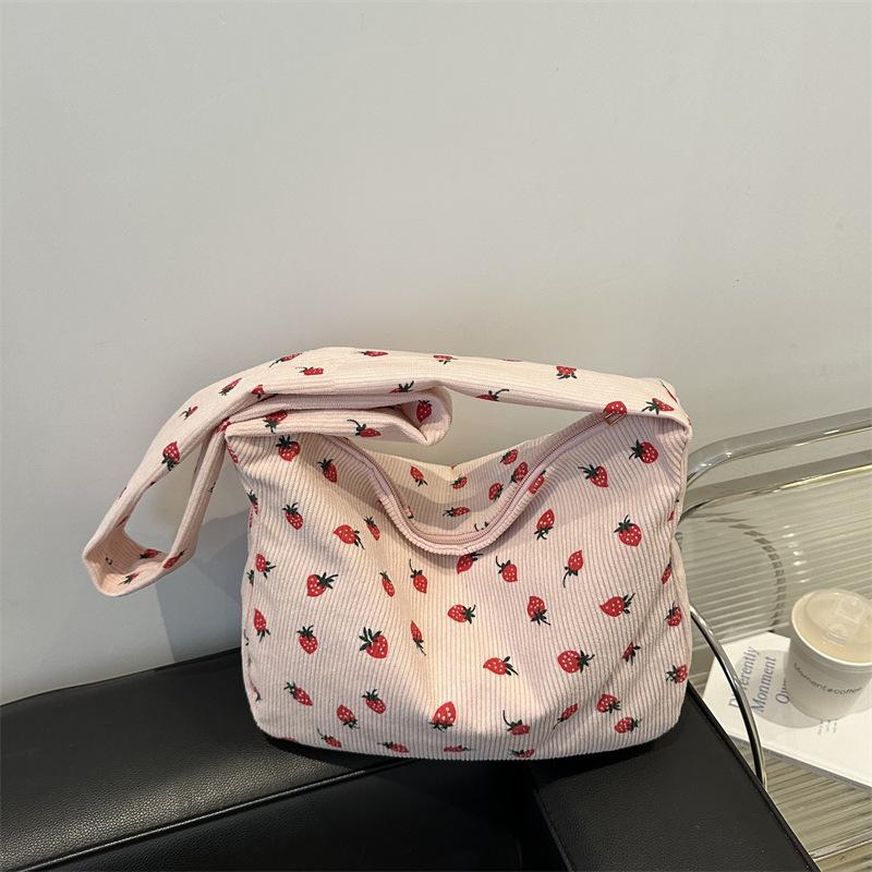 Summer Portable Tote Bag Large Capacity Beautiful Simple Fashion College Style Casual Personality Shoulder Bag