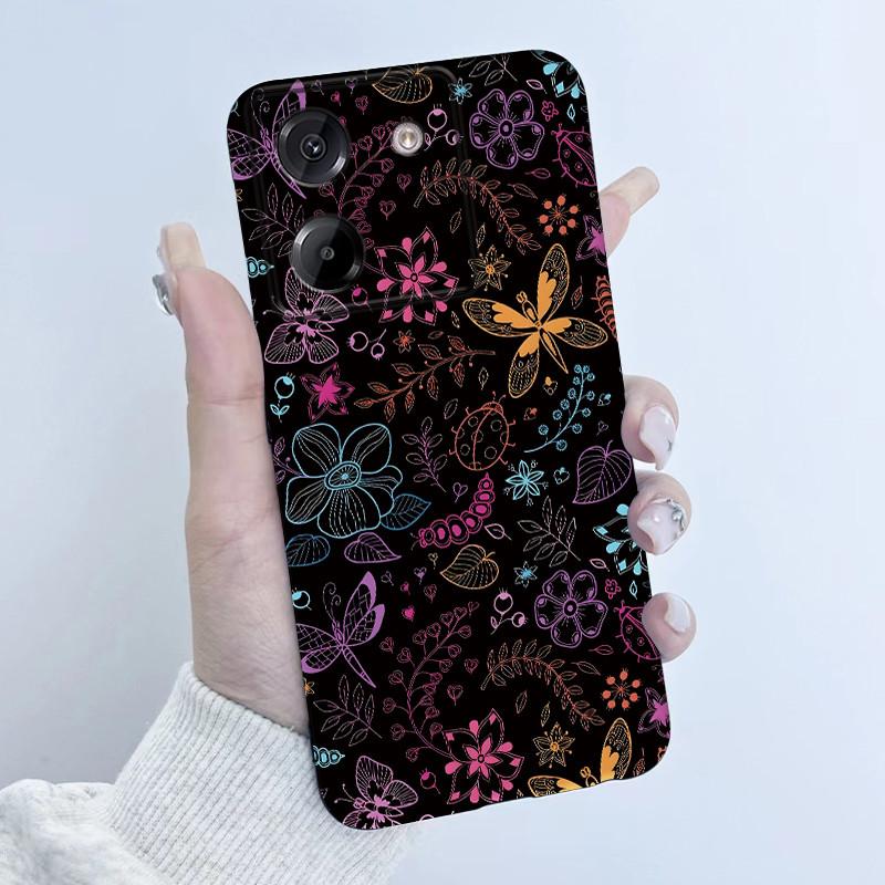 Чехол для телефона Xiaomi Poco M7 Pro 5G, модный дизайн 'Цветочная девушка', мягкий силикон TPU, задняя крышка для Poco M 7 Pro M7Pro 5g