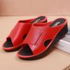 Women's Summer New Open Toe Platform Wedges Hollow Slippers Soft Sole Non Slip Anti Odor Home Slippers Outdoor Slippers Sandals