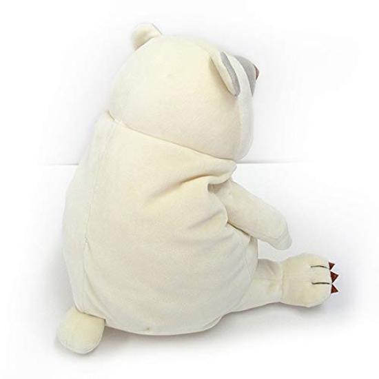 Shinada Global Mochi Series Mochi Bear White (M) 14 X 14 X 22cm Stuffed Animal Bear MOKW-0230W