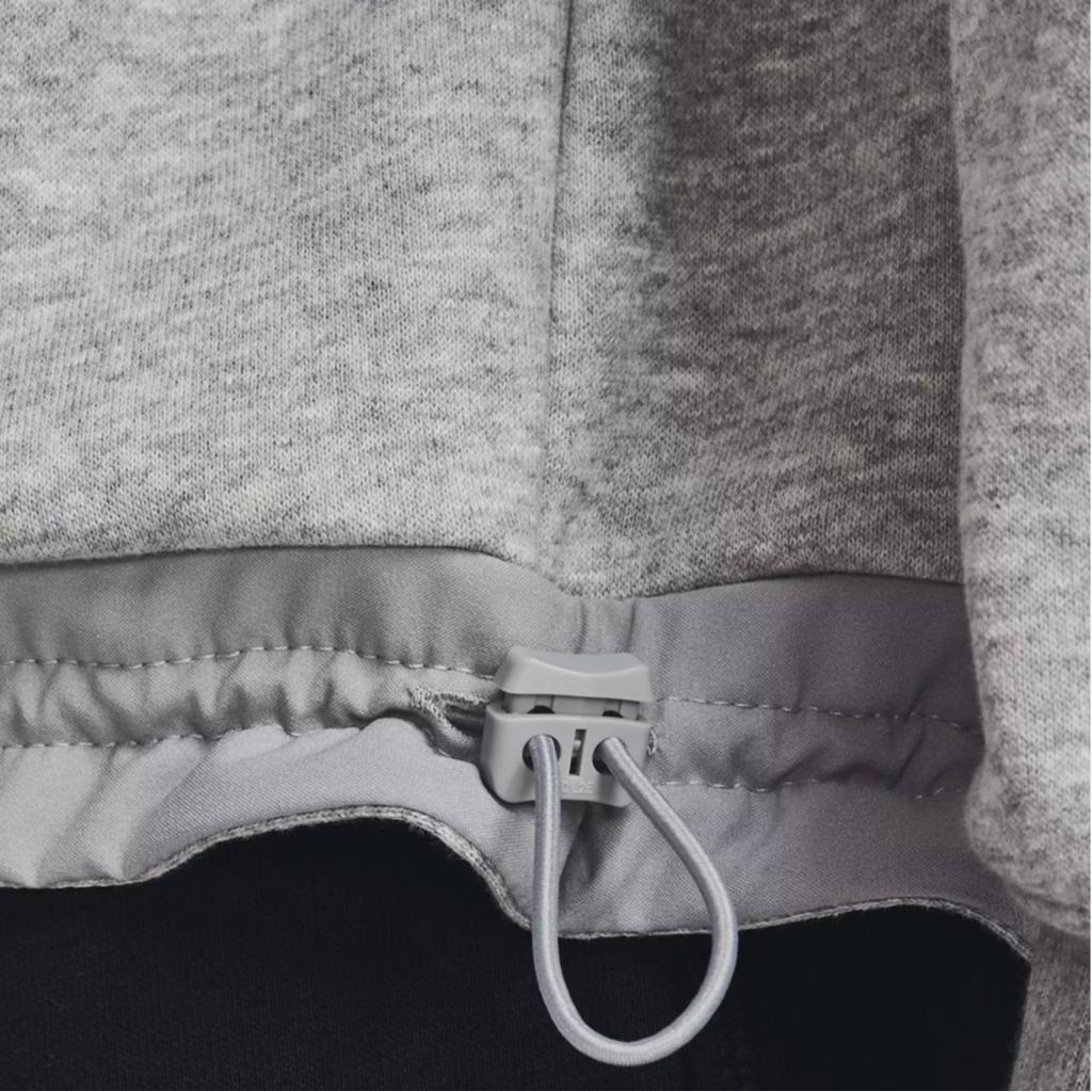 Under Armour Johnson 1/4 Повседневная флисовая спортивная толстовка с капюшоном на молнии для женщин, толстовки Haze-Gray 1368798-031